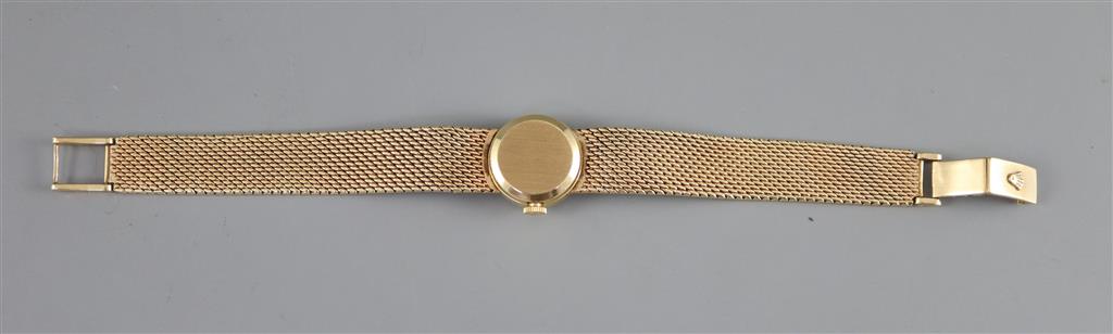 A ladys 1960s 9ct gold Rolex Precision manual wind wrist watch,